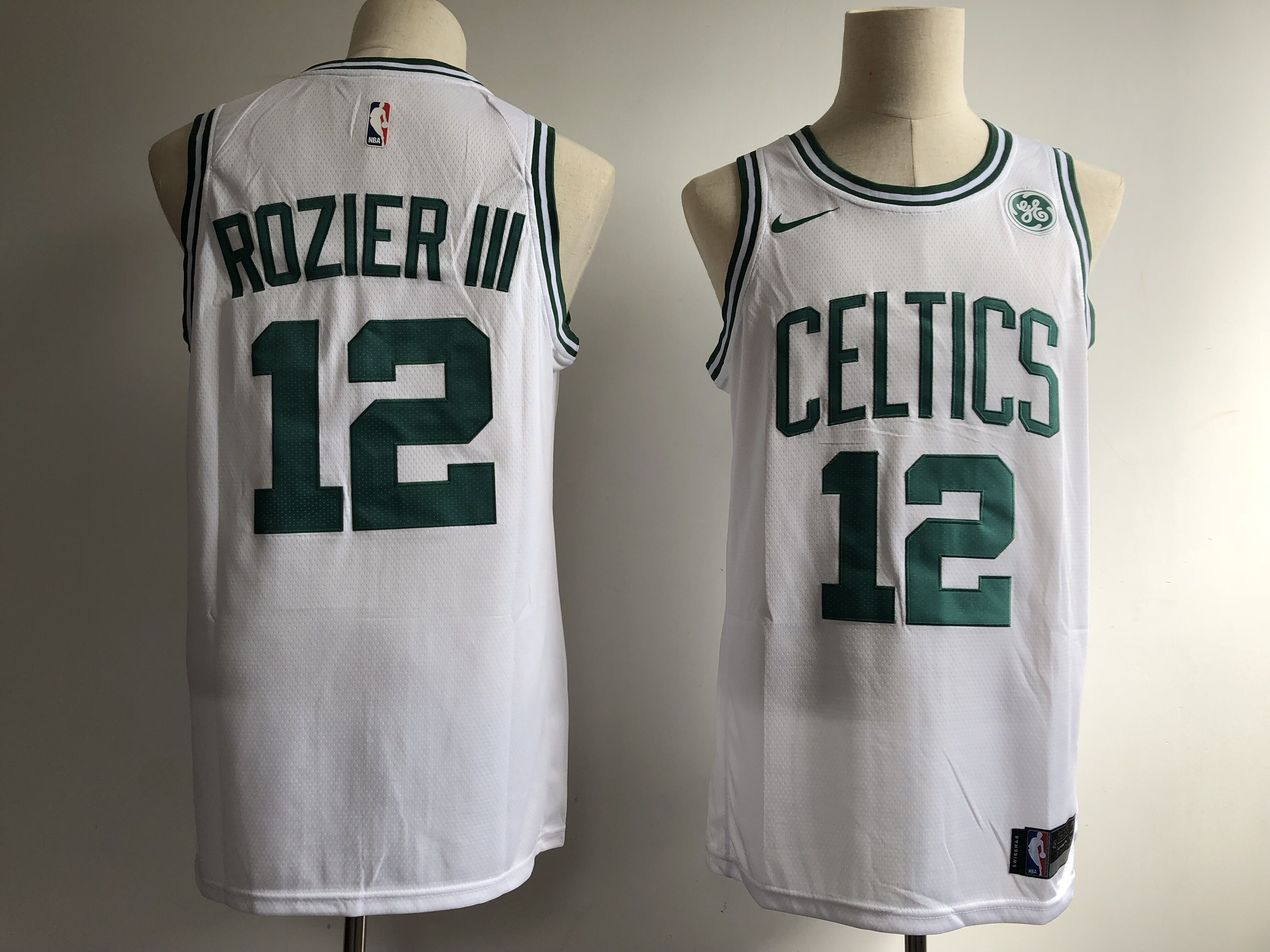 Men Boston Celtics 12 Rozieriii White Game Nike NBA Jerseys